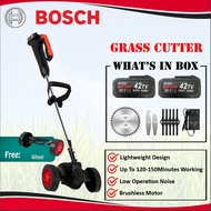 BOSCH Grass Cutter Cordless Machine 1800W Home Push Lawn Mover Gardening Grass Trimmer Mesin Rumput