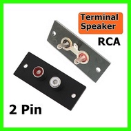 2-HOLE RCA SOCKET 2-PIN RCA SOCKET 2-Pin RCA SOCKET 2-pin GROUNDING