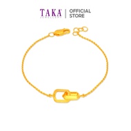 TAKA Jewellery 916 Gold Bracelet with Links