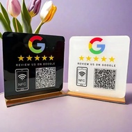 Review Google Custom Google Review Sign Nfc Beauty Salon Business Decor Acrylic Google Review Qr Cod