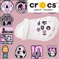 Crocs Jibbitz 464 Pin Sandals z Inter Miami Sandals Decoration Flat Hole Charms Baim MARKIBE