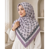 [Part FB] Tudung Bawal Fabulous Colours Cotton Premium Printed Bidang 45 Laser Cut - Square Hijab Bw