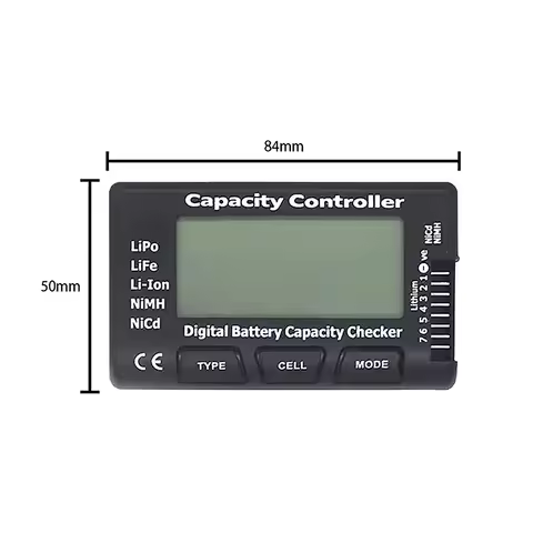 7 Digital Battery Capacity Checker Controller RC Cellmeter Tester Voltage Tester For LiPo Life Li-io