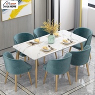 NC Nordic Style Marble Dining Table Modern Simple Household Scratch and High Temperature-resistant Sintered Stone Dining Table Chair NC276
