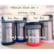 FREE Bottom Ring Thermos Thermocafe Basic Living Food Jar with Spoon 350ml or 500ml - TC-351FJ or TC