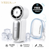 HIPPONY Mini BLDC Handheld Fan 16500RPM 2400mAh 83g USB-C Portable Fan Snow White