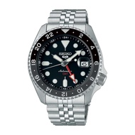 [Watchspree] Seiko 5 Sports Automatic GMT SKX Sports Style Silver Stainless Steel Band Watch SSK001K1