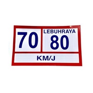 70/80 & 80/90 SPEED LIMIT - LORRY STICKER VEHICLE STICKER