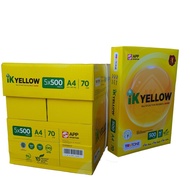 Ik yellow A4 paper 500 sheets 70gsm & 80gsm (1box 5 reams)