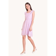 Lzzie Athena Dress - Purple, Black and White