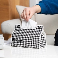  Tissue Box Living Room Office Black And White Pattern