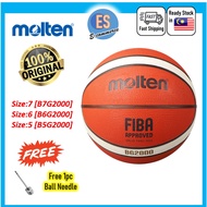 🌟🆂🅰🅻🅴🌟 MOLTEN BASKETBALL B5G2000 [Size 5] ,B6G2000 [Size 6], B7G2000 [Size 7] free ball needle