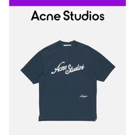 Acne Studios Men Women Same Style 3D Printed Logo Casual Loose Short-Sleeved T-Shirt Top