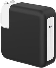 LCMOCICO 70W Soft Silicone Charger Protector Case Cover for Apple MacBook Air 13.6 inch M3 M2 2022 2