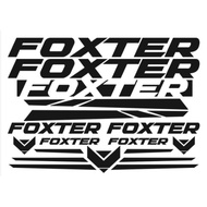 foxter bike design vinyl cutout stickers