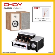 Yaqin MS-6V6 Vacuum Tube Amplifier + Triangle BR-02 Bookshelf Speaker