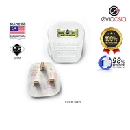 (20pcs) Safety First: Authentic 3 Pin Plug Top Socket (13 Amp) with SIRIM Certification - White