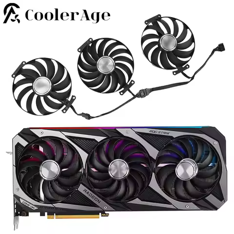 95MM CF1010U12S Video Card Cooler Fan For ASUS ROG STRIX RTX 3070 3080 3090 3060Ti 3080Ti 3090Ti GAM