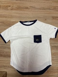 [清貨大減價：$100］Ne-net nya x Champion 驚訝貓白色短袖T 恤