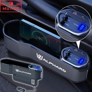 Toyota Alphard Car Seat Storage Box Seat Side Gap Slit Organizer Phone Charger Storage Holder For 40