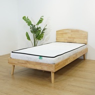 LOFT Living  AKITA Solid Wood MUJI Style Single Bed-katil kayu MUJI