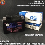 ✇Gtz-5S (4L) Gs Battery Maintenance Free  For Xrm/Wave/Mio 2/3/Shogun/Mio Soul &amp; Beat Cb004gn