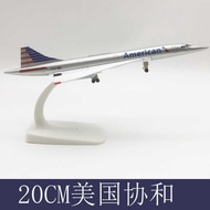 20M Alloy Airplane Model with Landing Stand Airplane American Concorde Airplane Airplane Model