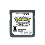 การ์ดเกมหัวใจสีทอง Pokemon สีดำและสีขาว NDS สำหรับ3DS 2DS คอนโซลเกม NDSL NDSi