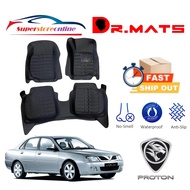 DR.MATS DR.MATS 5D Classic Red / Black Proton Waja 1 Layer / 2 Layer Carpet Waterproof Anti Slip Car