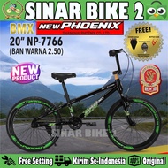 Sepeda Anak Laki BMX PHOENIX 7766 20 Inch Ban 2.50 Warna
