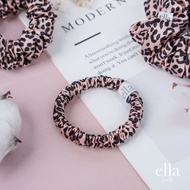 ยางมัดผม และที่คาดผมผ้าไหม Ella silk - Leo(pard) Collection