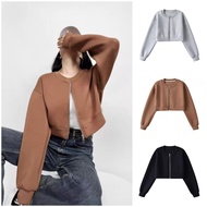 Classic women's crope bomber jacket - varsity jacket - bomber jacket - Korean jacket Korean jacket w