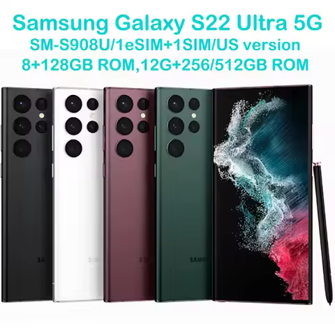 Samsung Galaxy S22 Ultra 5G S908U 6.8-inch Snapdragon 8 Processor NFC Samsung S22U Smart Android Pho