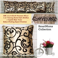 PREMIUM ABSTRACT LUXURY MINIMALIST SOFA CUSHION COVER ET101 BROWN