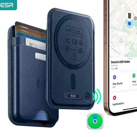 ESR for MagSafe Wallet with Find My Functionality 5 Cards Holder Strong Magnetic Wallet for iPhone 1