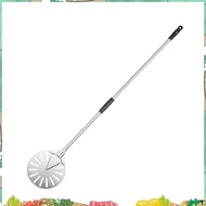 9 Inch Stainless Steel Pizza Turning Peel with Alloy Handle and 56 Inch Long Pizza Shovel for Pizza 