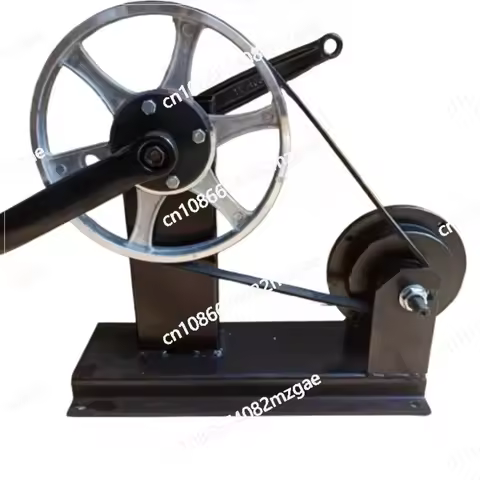 Hand cranked, foot pedaled, brushless permanent magnet generator, high-power fitness generator, modi