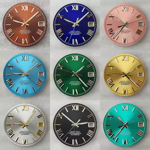 NH35 Roman numeral 28.5mm S dial NH35 dial is suitable for NH35 NH36 movement watch accessories repa