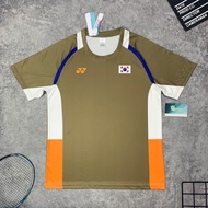 Yonex Korean National Team Badminton Shirt Moss Green, 2025 Competition Shirt Made of Very Cool Sesa