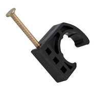 【VARSTR】50 Pcs 1/2 Inch J Hook Pipe Clamp with Nails for PEX Copper CPVC PVC Metal Pipe