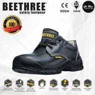 SAFETY SHOES BT8700 LEATHER LOW CUT LACE UP SHOES 4.5 INCHES BEETHREE HIGH QUALITY SAFETY SHOES