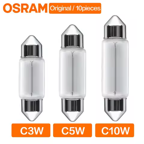 Car Signal Lamp 10pcs OSRAM C3W C5W C10W 12V SV7-8 6411 6438 6428 6418 12844 12866 Reading light Int