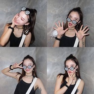 ETERNITY New Cosplay Glasses Vertigo Pattern Funny Decorative Glasses Anime Dizzy Eyeglasses Birthda