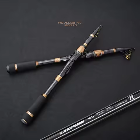 1.5M 1.8M 2.1M Carbon Rod Telescopic Lure Fishing Rod Casting Spinning Rod Travel Rod Ultralight Fis