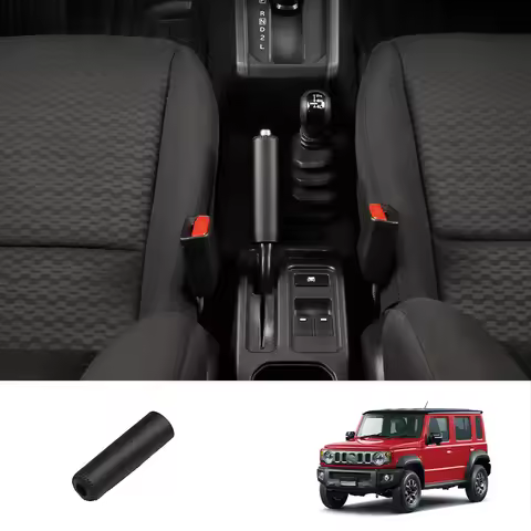 For Suzuki Jimny Nomade 2025 2026 Black Leather Handbrake Protector Cover Interior Accessories
