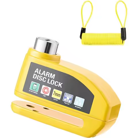 Bicycle Alarm Disc Brake Lock Security Moto Wheel Disk Padlock Waterproof 110dB Loud Anti Theft Alar
