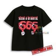 STEAL CHILDREN'S T-SHIRT BRAINROT 666 CHILDREN'S TOP T-SHIRT 666 STEAL BRAINROTa