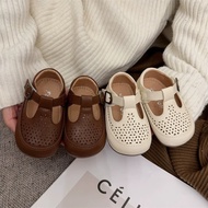 (SMALL FORM) Girls Shoes - Vintage Korean style soft leather doll shoes BB2506