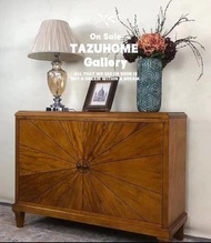 TAZU十一月超級震撼特價精選：法式復古全實木典雅多功能實用餐邊櫃，邊櫃，也可做鞋櫃，做工精緻，線條簡約優雅大方，收納空間大，實用又高貴美觀原價$5800124.5x43 x90.5H cm