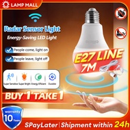 【cilicic】E27 Radar Motion Sensor LED Light Bulb 5W/9W/12W Smart Light Sensor Lamp for Room Auto On/O